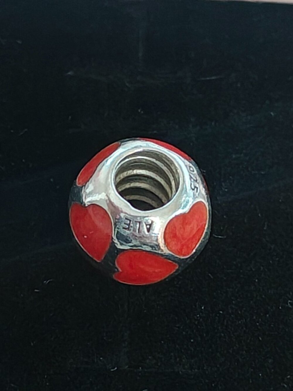 Authentic Retired Pandora Love You Red Enamel Charm 790543EN17 - Picture 5 of 8